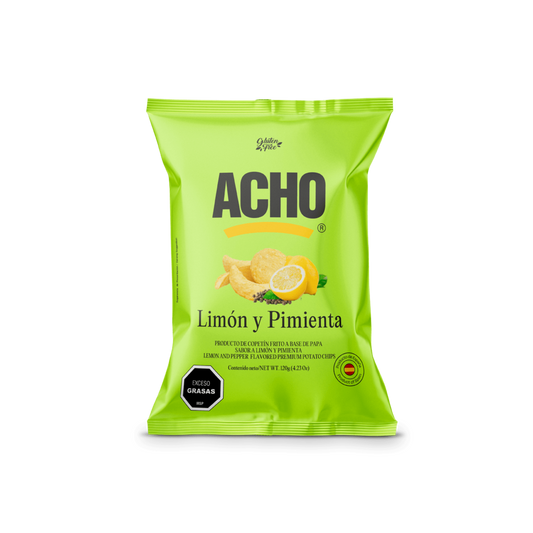 Papas ACHO Limón y Pimienta – 130g