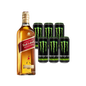 Whisky Red Label + x6 Monster Energy