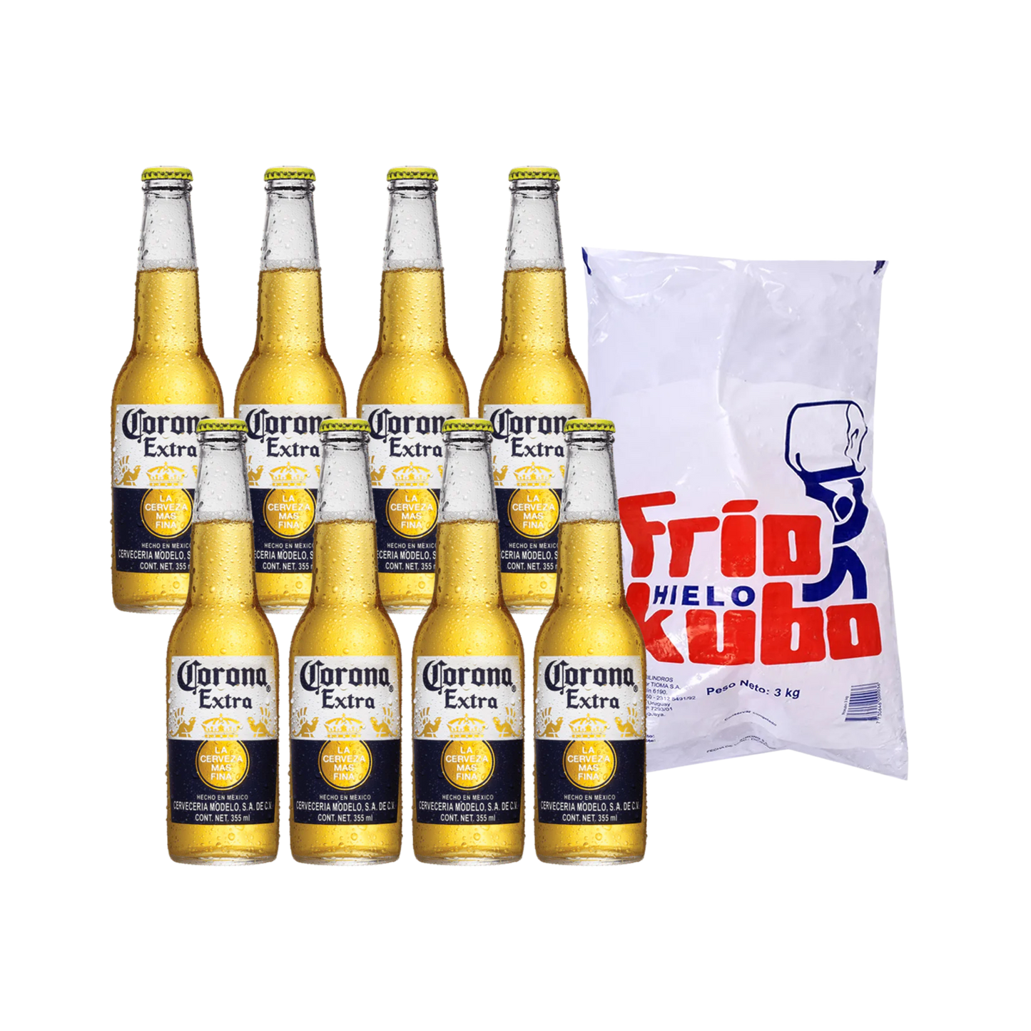 Pack Corona 355 x24 + Hielo 3kg