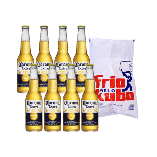 Pack Corona 355 x24 + Hielo 3kg